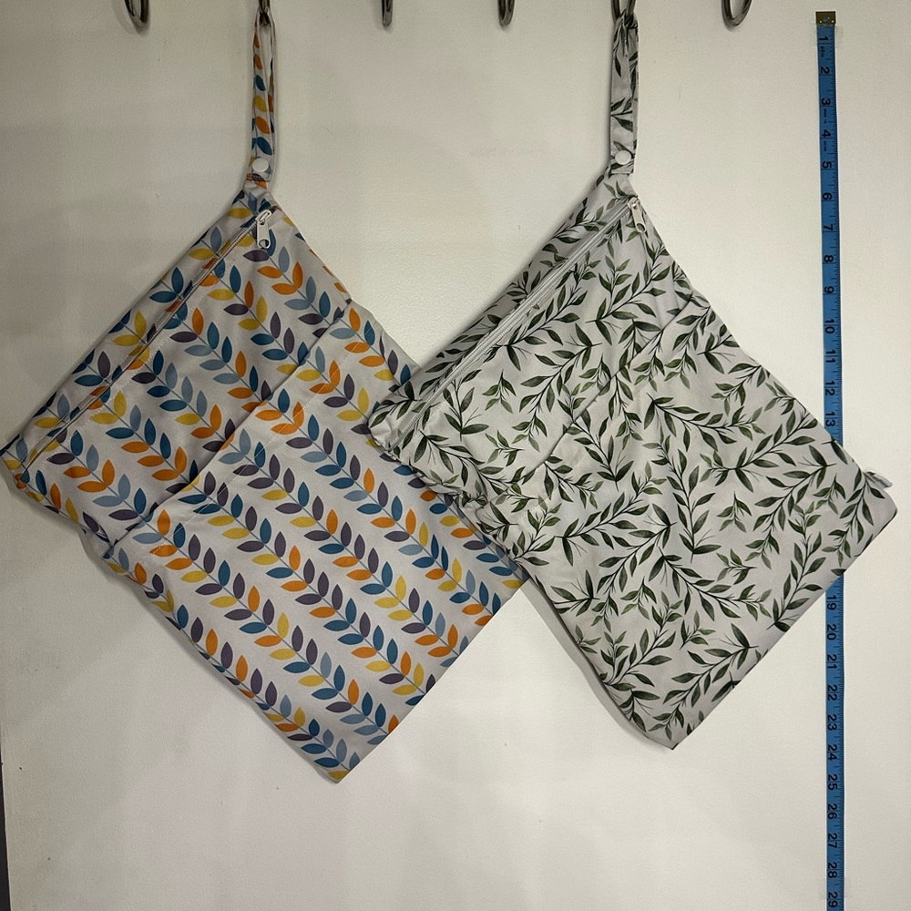 Colorful Leaf Patterned Machine-Washable Bags for Washing Delicates/Socks/Ect